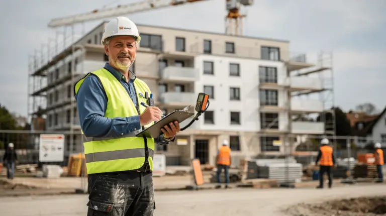 Bausachverständiger auf einer Baustelle in Hamm